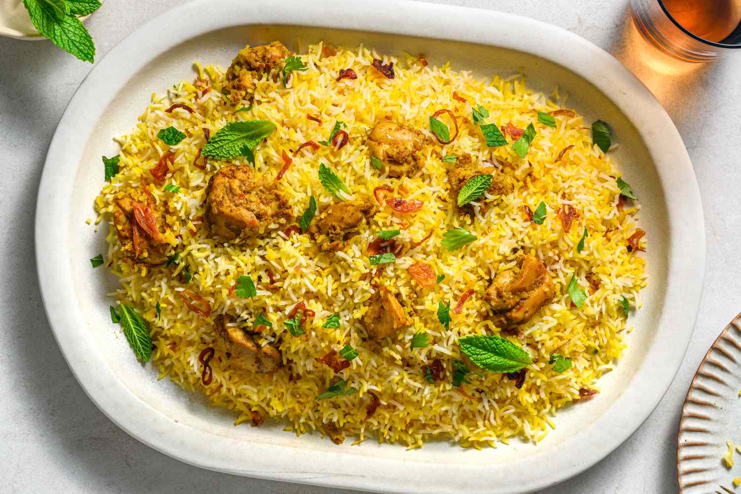 Indian biryani rice dish