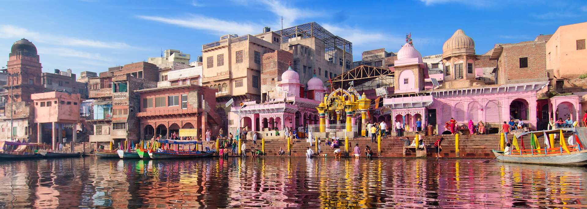 Varanasi river ghats in India